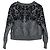 Dolce & Gabbana Besticktes Rundhals-Sweatshirt aus grauem Polyester - Ansicht 5