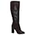 Tabitha Simmons Sophie Knee High Boots en cuir de veau marron Cuir Veau façon poulain  ref.490390