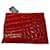 Miu Miu Croc Effect Large Clutch in Red Patent Leather  ref.490391