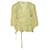 Ganni Wrap Blouse in Yellow Print Viscose Cellulose fibre  ref.490404