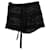 Autre Marque Shorts de encaje de crochet Miguelina en algodón negro  ref.490422