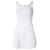 Chanel Vestido de punto con cintura caída Blanco Algodón  ref.490440