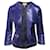Pinko Tag Sequin Embellished Jacket in Blue Denim Cotton  ref.490487