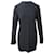 Mini abito Helmut Lang a maniche lunghe in viscosa nera Nero Fibra di cellulosa  ref.490509