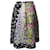 Jupe trapèze abstraite texturée Peter Pilotto en soie multicolore  ref.490515