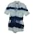 Alanui Tie-Dyed Romper in Light Blue Cotton Denim  ref.490521