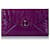 Bolso clutch de charol en relieve violeta de Alexander McQueen Púrpura Cuero  ref.490599