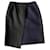 Paule Ka asymmetrical skirt Black Navy blue Wool  ref.490668