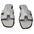 Hermès Neue weiße hermes Sandale Leder  ref.491094