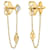 Louis Vuitton LV-Ohrringe Golden Metall  ref.491334