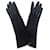 Hermès Gloves Dark brown Suede  ref.491336