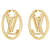 Louis Vuitton LV Earrings Hoop Golden Metal  ref.491337