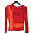 Autre Marque Elastane velvet cotton top,  , Christian Lacroix Red  ref.491354