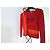 Autre Marque Top de elastano y velour de algodón,  , Cristian lacroix Roja - vista 5