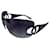 Chanel Y2K-Sonnenbrille Metallisch Dunkelviolett Kunststoff  ref.491355