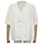 CHANEL TOP SHIRT BLOUSE BUTTONS BAG TIMELESS CREAM LINEN M 40 TOP SHIRT  ref.491372