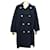 Hermès MANTEAU HERMES IMPERMEABLE M 40 BLEU MARINE NAVY TRENCH COAT JACKET Polyester  ref.491383