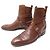 Hermès SCARPE HERMES STIVALI STAFFE 44 SCARPE STIVALI IN PELLE MARRONE