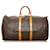 Louis Vuitton Brown Monogram Keepall 55 Marrone Pelle Tela  ref.491555