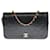 Timeless Lovely Chanel Classic Full Flap bag in black quilted lambskin, garniture en métal doré Leather  ref.492001