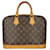Louis Vuitton Alma handbag Brown Cloth  ref.492286