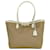 Prada shoulder bag in canvas and leather Beige Cloth  ref.492396