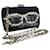 Prada sequin and rhinestone clutch bag with chain Black  ref.492406