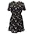 Schwarzes Kleid von Louis Vuitton mit Blumendruck  ref.493661