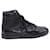 Balenciaga zapatillas altas con efecto sumergido en cuero negro  ref.493700