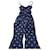 Nicholas Kirkwood Nicholas Polka Dot Jumpsuit aus blauer Baumwolle Marineblau  ref.493752