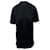 Vestido camisero adornado de algodón negro de Louis Vuitton  ref.493818
