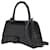 Hourglass S Bag - Balenciaga -  Black - Leather Pony-style calfskin  ref.493878