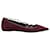 Michael Kors Chaussures Plates Tabby à Lacets en Daim Bordeaux Suede  ref.494358
