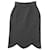 Alexander McQueen Embossed Scallop Hem Pencil Skirt in Black Viscose Cellulose fibre  ref.494365