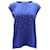 Michael Kors verzierte ärmellose Bluse aus blauem Polyester  ref.494373