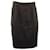 Escada Knee Length Pencil Skirt in Black Wool  ref.494412