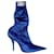 Balenciaga Knife Boots in Blue Velvet  ref.494438