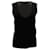 Frame Denim Frame U-Neck Sleeveless Top in Black Viscose Polyester  ref.494448