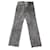 Frame Denim Frame Le High Straight Rockstar Crop Jeans en Denim Noir  ref.494454