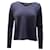 Vince V-Neck Sweater in Navy Blue Cashmere Wool  ref.494479