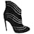 Alaïa Alaia Studded Pearls Ankle Boots in Black Suede  ref.494820