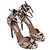 Tacco Tabitha Simmons Viva effetto serpente in pelle multicolor Multicolore - vista 3