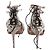 Tacco Tabitha Simmons Viva effetto serpente in pelle multicolor Multicolore - vista 4
