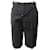 Pantalones cortos Jacquemus Gardian hasta la rodilla en mezcla de cáñamo negro  ref.494849