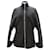 Chaqueta tipo capa con cremallera Sandro Paris de lana negra Negro  ref.494869