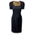 Dolce & Gabbana Robe Midi Cady en Polyamide Noir Nylon  ref.494943
