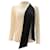 Sweater de Lã Escada com Enfeite de Laço em Lã Marfim Branco Cru  ref.494947