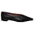 Alaïa Alaia Laser Cut Pointed Toe Ballet Flats in Black Leather  ref.494956
