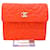 Chanel Camellia Orange Leder  ref.495260