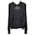 Twin-set Dolce & Gabbana en laine noire et bordure en dentelle  ref.495363